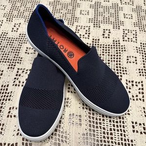 Rothy’s navy blue slip on sneaker size 9